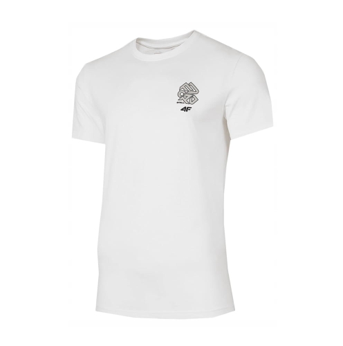 4F T-shirt Koszulka Męska TSM067 Biała