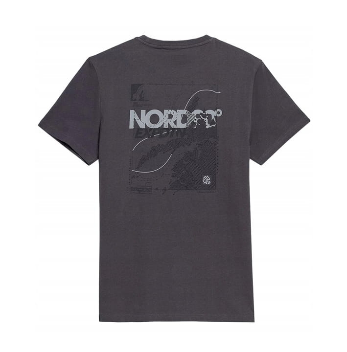 4F T-shirt Koszulka Męska TSM067 Antracyt z tyłu z grafiką