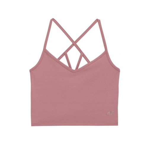 4F Crop Top Treningowy Damski TSD027 Róż