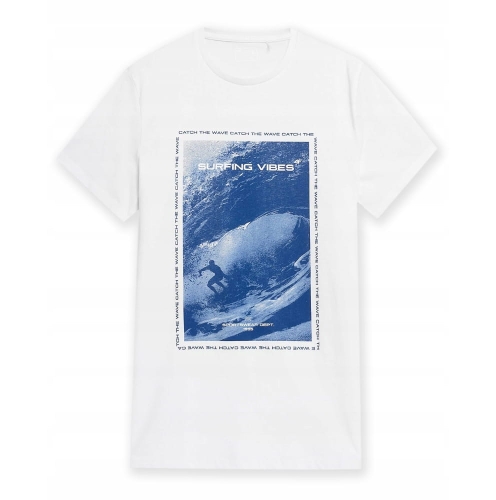 4F T-shirt Koszulka Męska TSM049 Biała