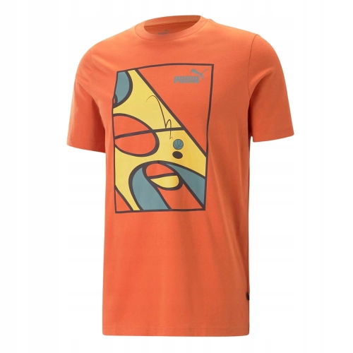PUMA Koszulka Męska Tenis T-SHIRT Pomarańczowa