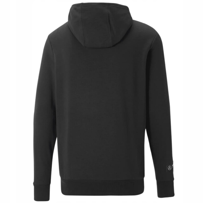 Tył bluzy męskiej PUMAxMercedes z kapturem