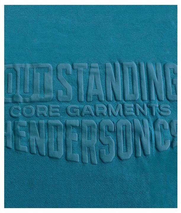 Nadruk Outstanding core garments Henderson na piżamie męskiej