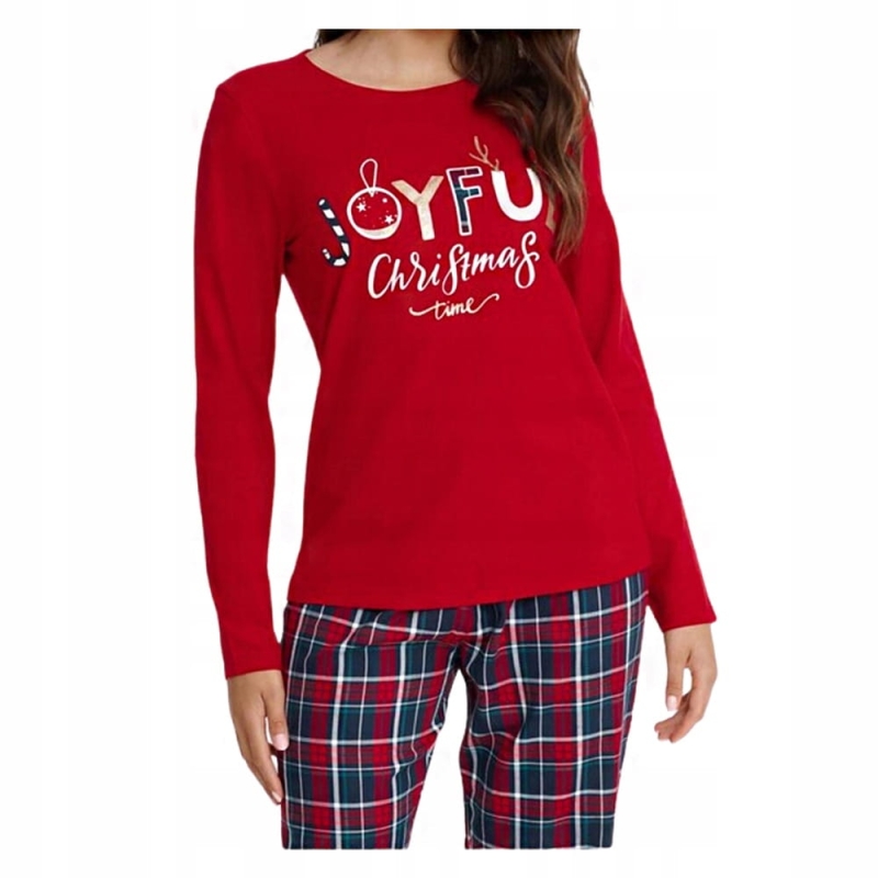 Świąteczna piżama damska z napisem Joyful Christmas