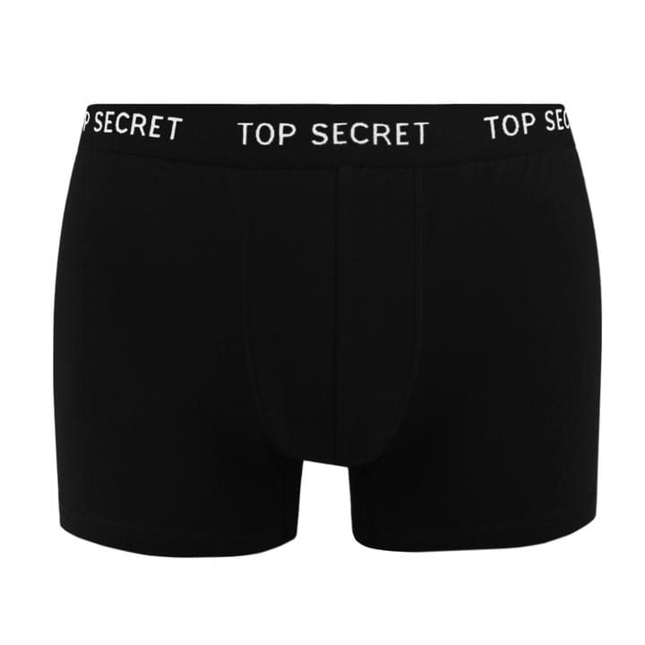 Pojedyncza czarna bokserka Top Secret z elastycznym pasem z logo.