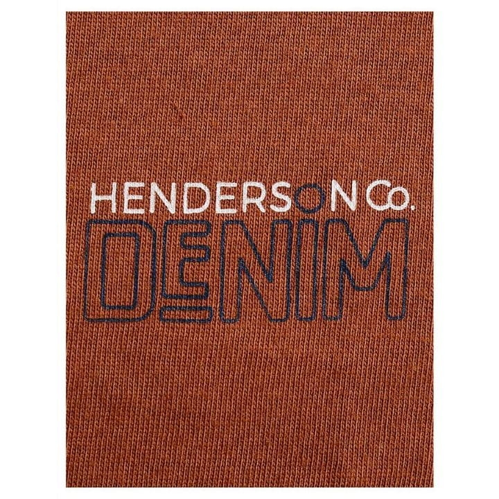 Brązowa koszulka z napisem HENDERSON Co. DENIM