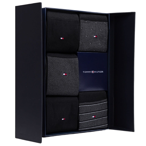 Skarpety Bawełniane TOMMY HILFIGER  Zestaw 5 szt Czarne