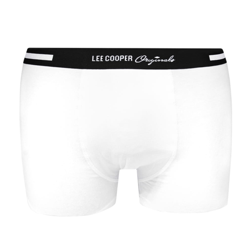 Lee Cooper Bokserki Męskie Bawełniane Białe