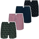 LEE COOPER Bokserki Męskie Luźne Zestaw 4 szt