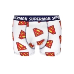 Superman DC Bokserki Męskie Bawełniane Białe