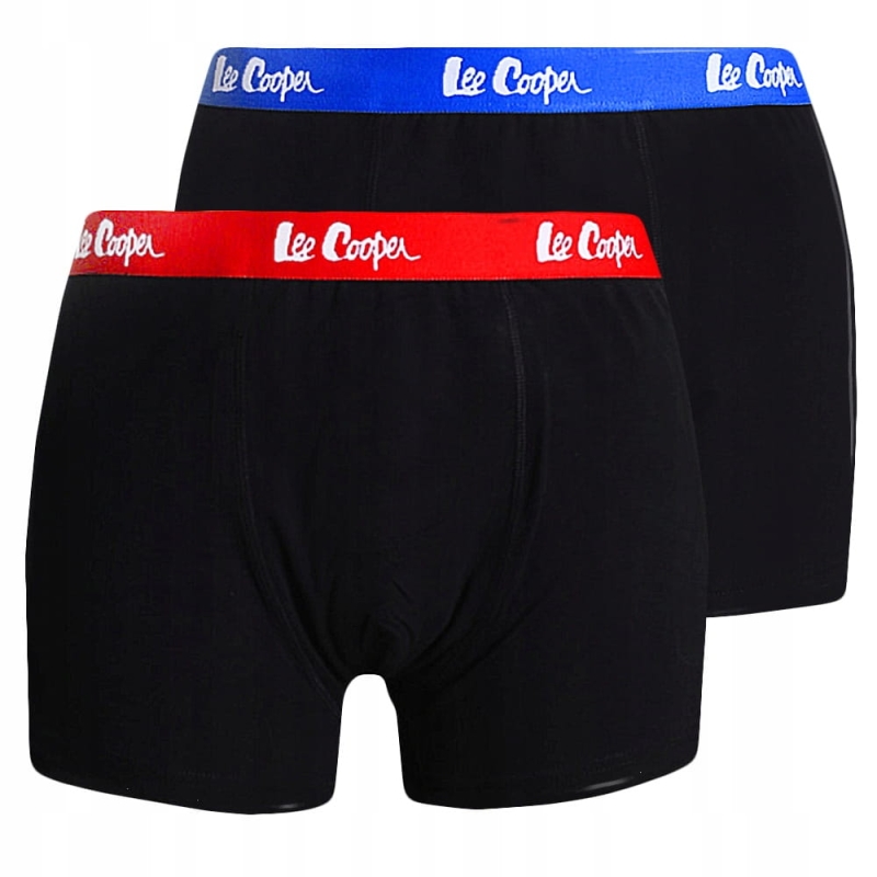 Zestaw 2 sztuk czarnych bokserek męskich Lee Cooper.