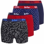 LEE COOPER  4 sztuki Bokserki Męskie Bawełniane