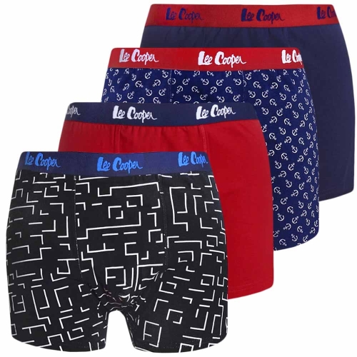 LEE COOPER  4 sztuki Bokserki Męskie Bawełniane