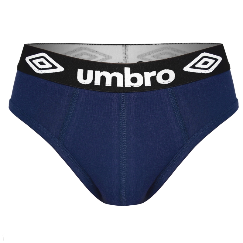 Granatowe slipy męskie Umbro z gumą z logo