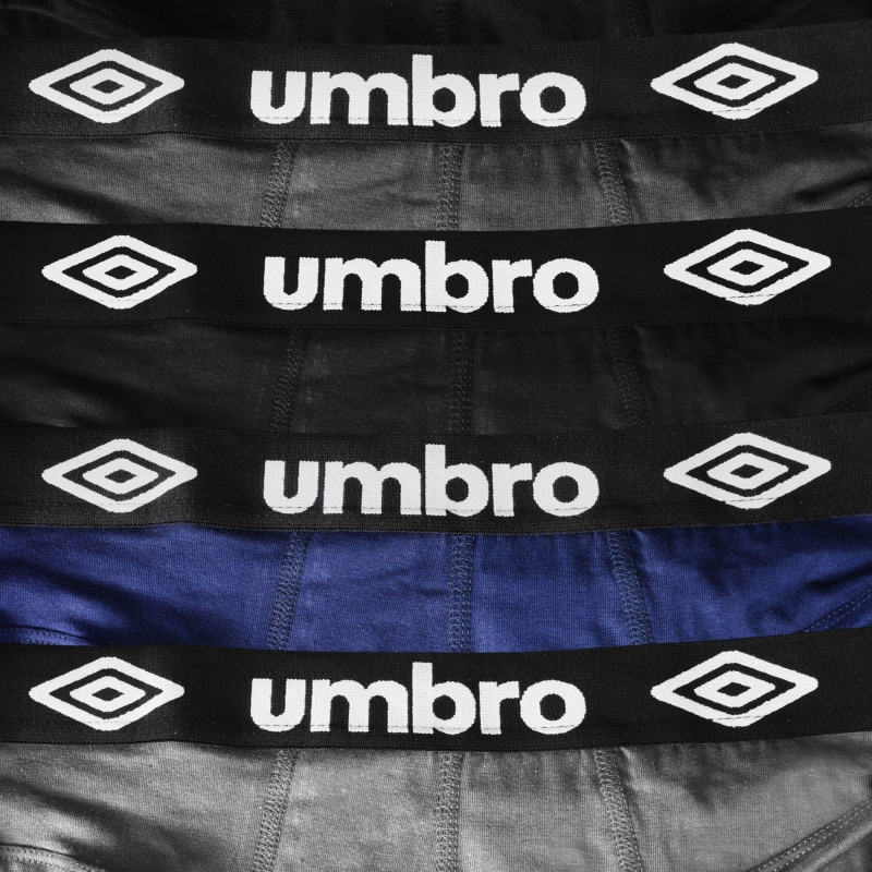 Komplet 4 slipów Umbro z gumą z dużym logo
