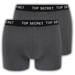Top Secret 2sztuki Bokserki Męskie Bawełniane Szare
