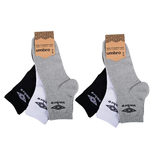 Skarpety 6 par Umbro Quarter  MIX