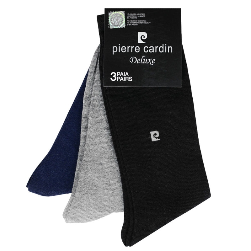 Pierre Cardin eleganckie skarpety do garnituru, pakiet 3 par.