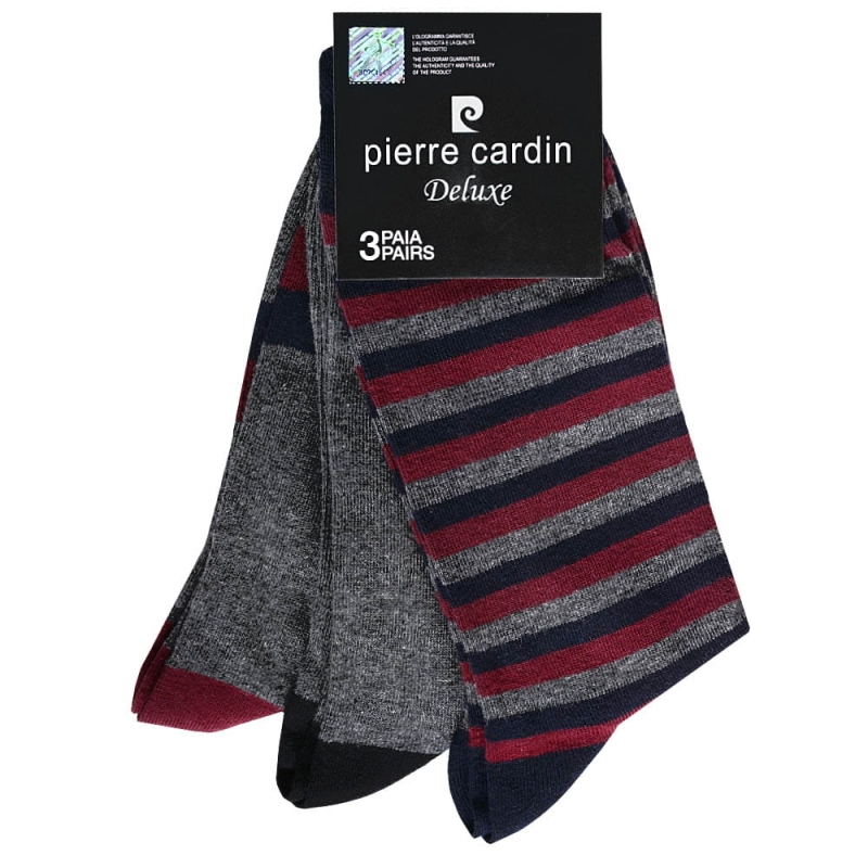 Skarpety męskie Pierre Cardin – garniturowe, 3 pary, idealne na formalne okazje