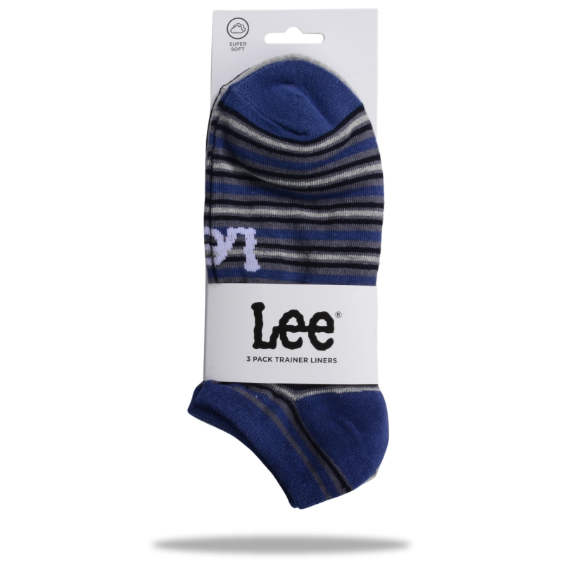 Oryginalne opakowanie skarpet męskich Lee, 3 pary stopek.