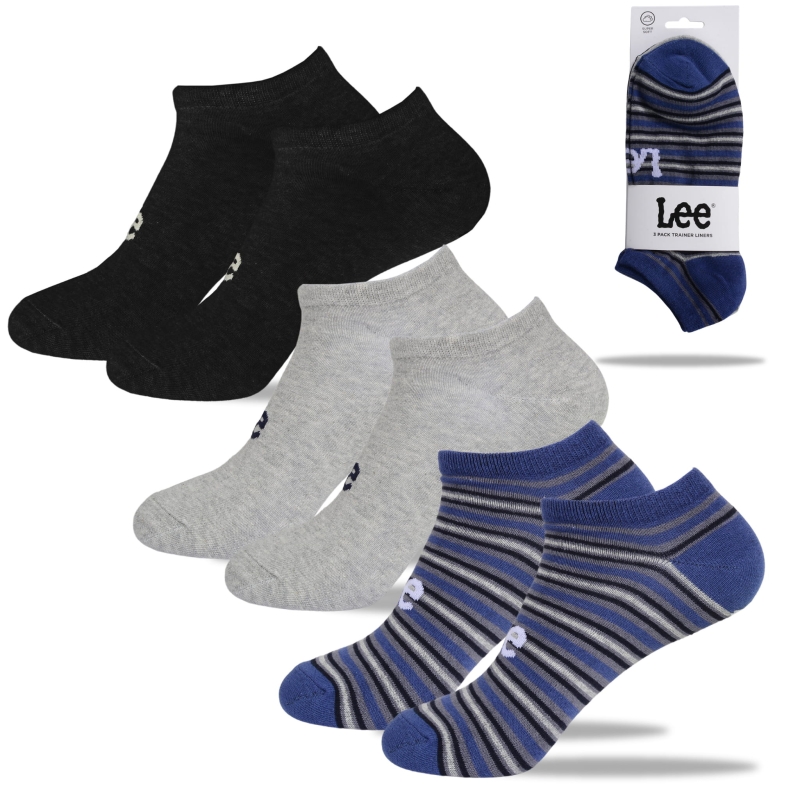 Komplet skarpet męskich Lee stopki, 3 pary, bawełna.