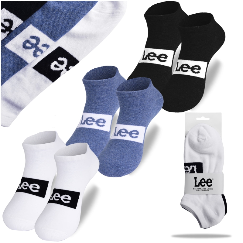 Klasyczne stopki męskie Lee w zestawie 3 par.