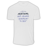 Mustang Koszulka Męska T-shirt Bawełniana 4228 Biała