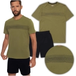 Henderson Piżama Męska Krótkie Spodnie Crop Khaki