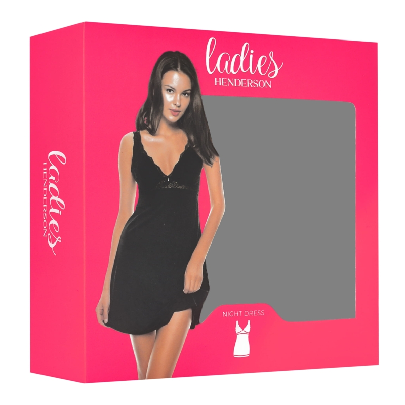 Czarna koszula nocna Henderson