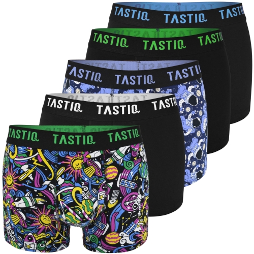 TASTIQ PREMIUM Bokserki Męskie Bawełna SPACE 5 Sztuk