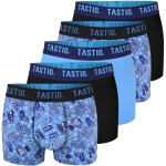 TASTIQ PREMIUM Bokserki Męskie Bawełniane Niebieskie 5 Sztuk