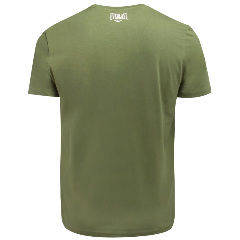 Bawełniany T-shirt męski Everlast w odcieniu zielonym khaki
