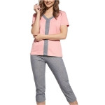 CORNETTE Piżama Damska Krótki Rękaw Różowa 445/227 LISA