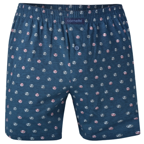 Cornette Bokserki Męskie Comfort Luźne Elegancki Wzór Bawełna 100%