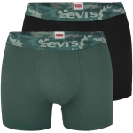 Levi's Bokserki Męskie Bawełniane Zielone 0949 2 Sztuki