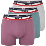 Levi's Bokserki Męskie Bawełniane Wielokolorowe 0947 3 Sztuki