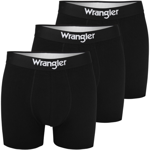 WRANGLER Bokserki Męskie Długie Bawełna 3 sztuki 22002 Czarne