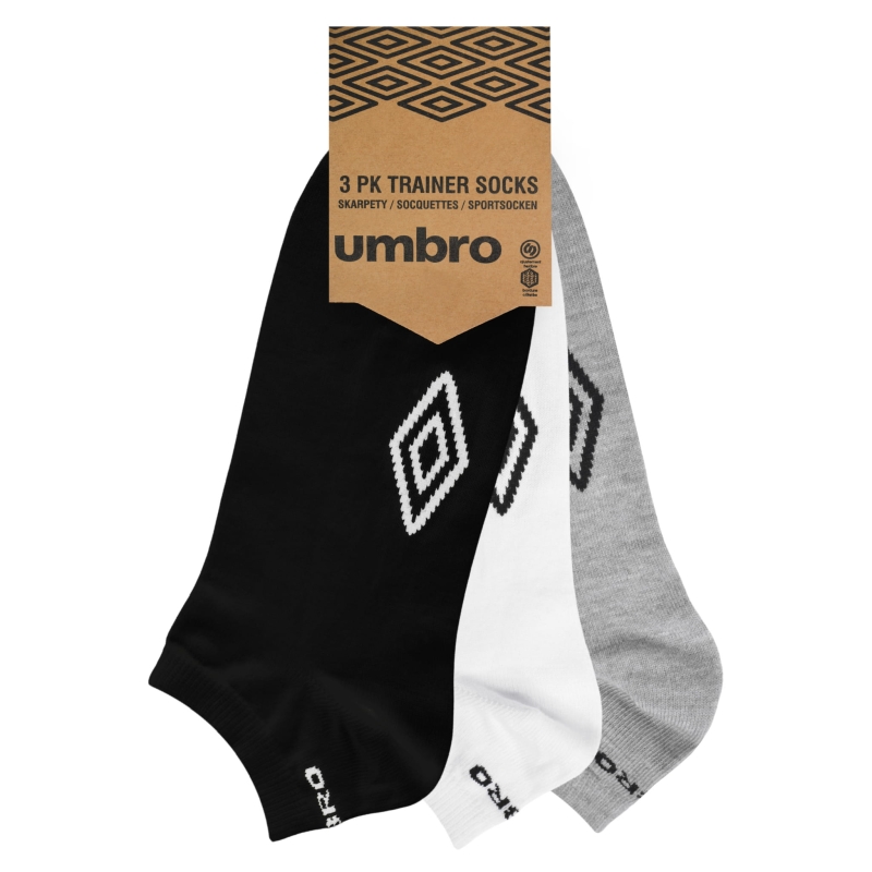 Oryginalne opakowanie zestawu 3 par stopek UMBRO.
