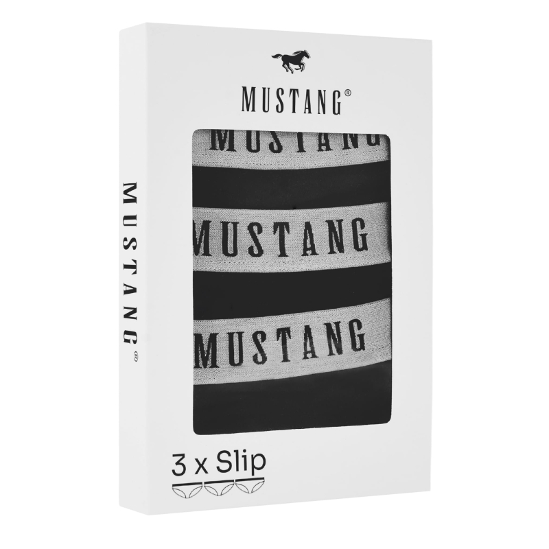 Opakowanie 3-pack fig Mustang z widocznym logo