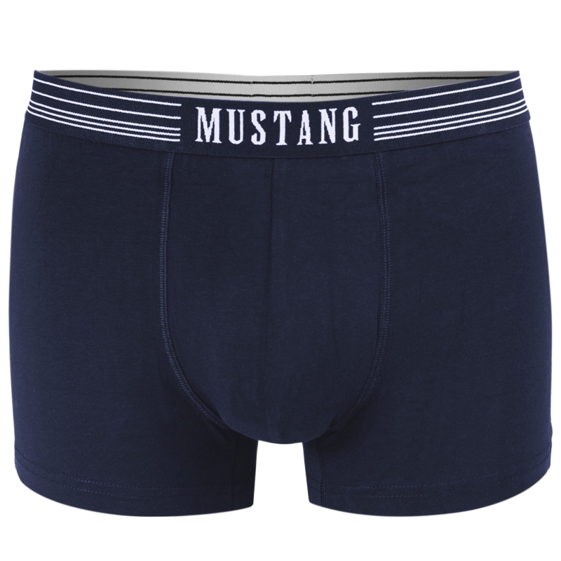 Bokserki Mustang navy z białym logo na gumie