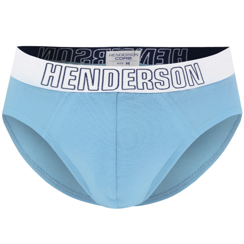 Jasnoniebieskie slipy Henderson z białą gumką