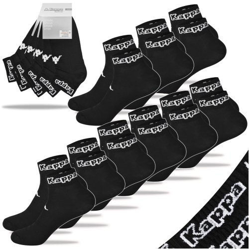 KAPPA Skarpetki Za Kostke Męskie 9 par CZARNE