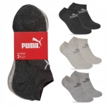 PUMA Skarpety STOPKI SNEAKER 3 pary SZARE
