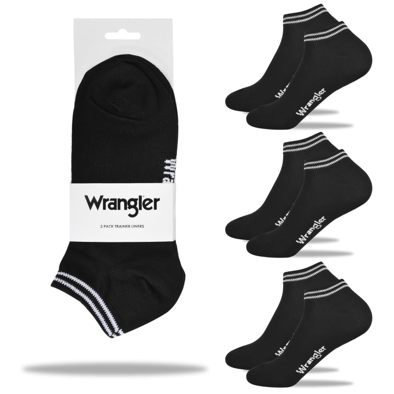 Sportowy look z krótkimi skarpetami Wrangler 3-pack