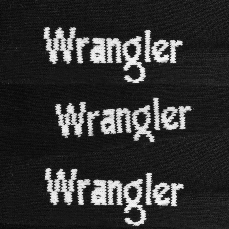 Detal materiału i elastycznego ściągacza skarpet Wrangler
