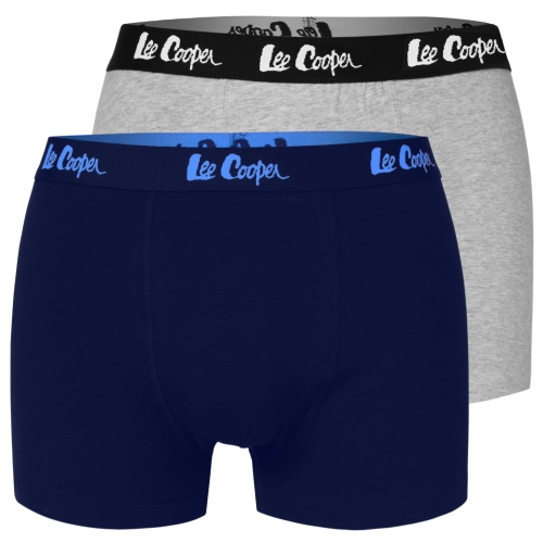 LEE COOPER Bokserki Męskie Szare Granatowe 2 sztuki