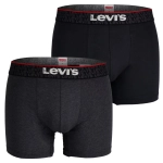 Levi's Bokserki Męskie Bawełniane Czarne Szare 2 Sztuki