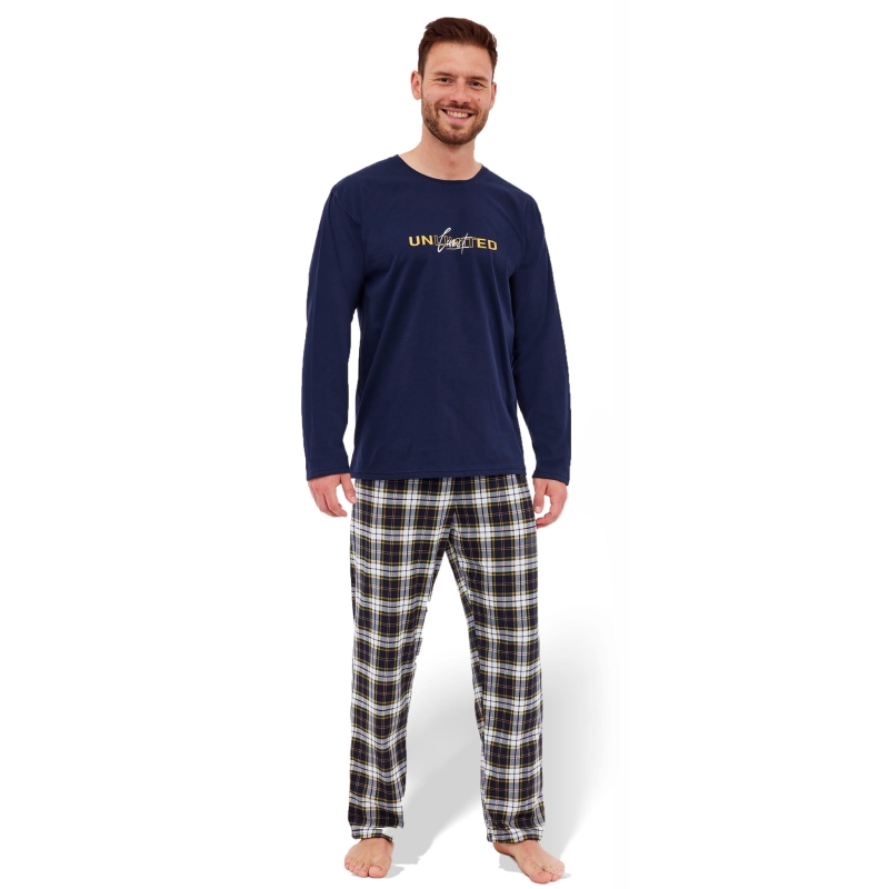 CORNETTE Piżama Męska UNLIMITED Bawełniana Granatowa Model