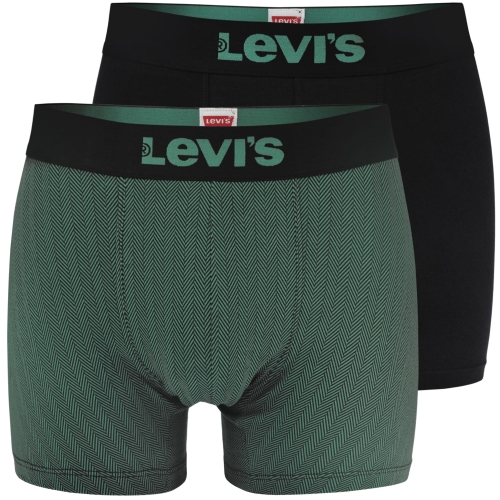 Levi's Bokserki Męskie Bawełniane Czarne Zielone 1027 2 Sztuki
