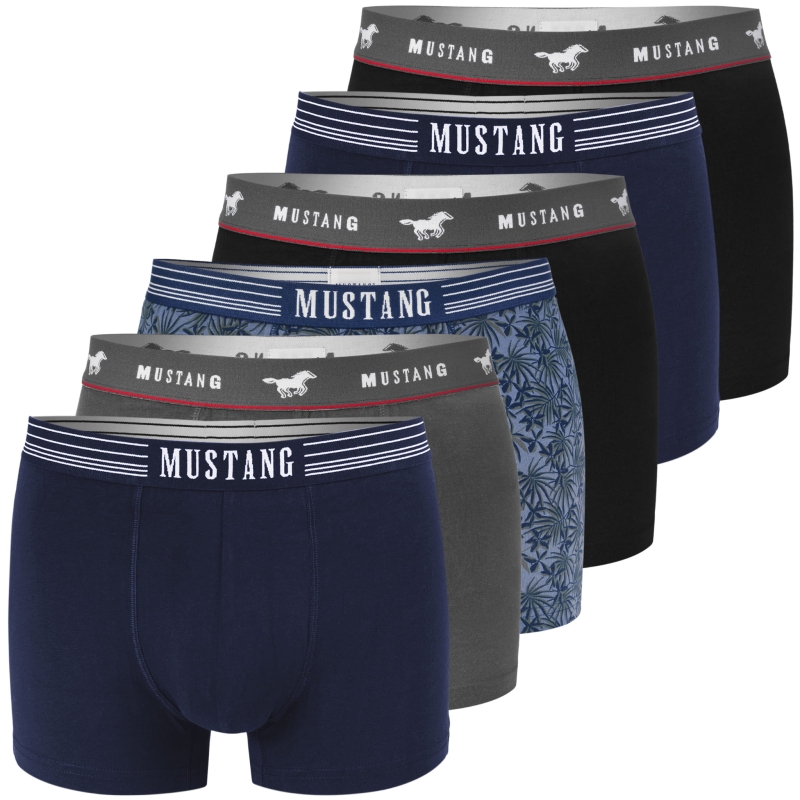 Mustang Bokserki Męskie – Zestaw 6 sztuk Bawełna BM461